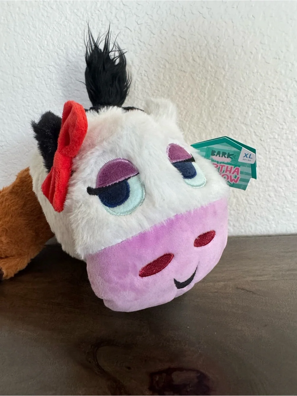 Bertha the Cow Plush Stuffed Animal Squeaky Pet Toy